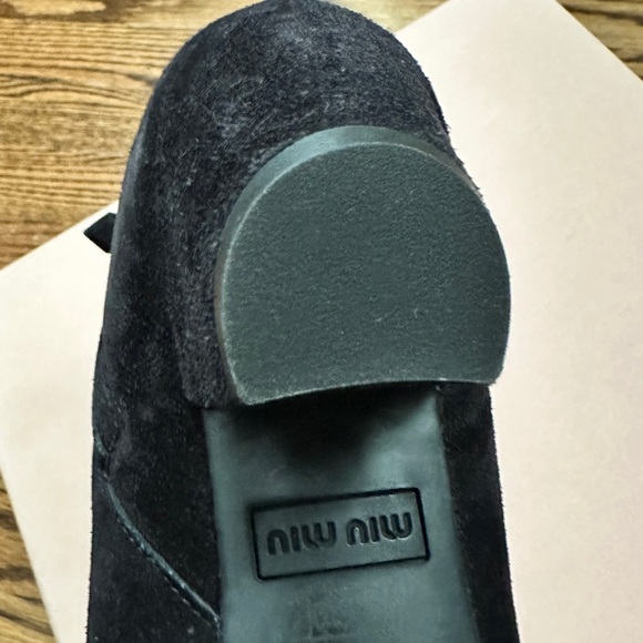 Miu miu black suede ankle booties - Picture 5 of 8